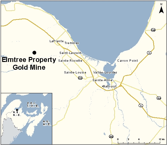 Map depicting the location of the project, as described in the current document.