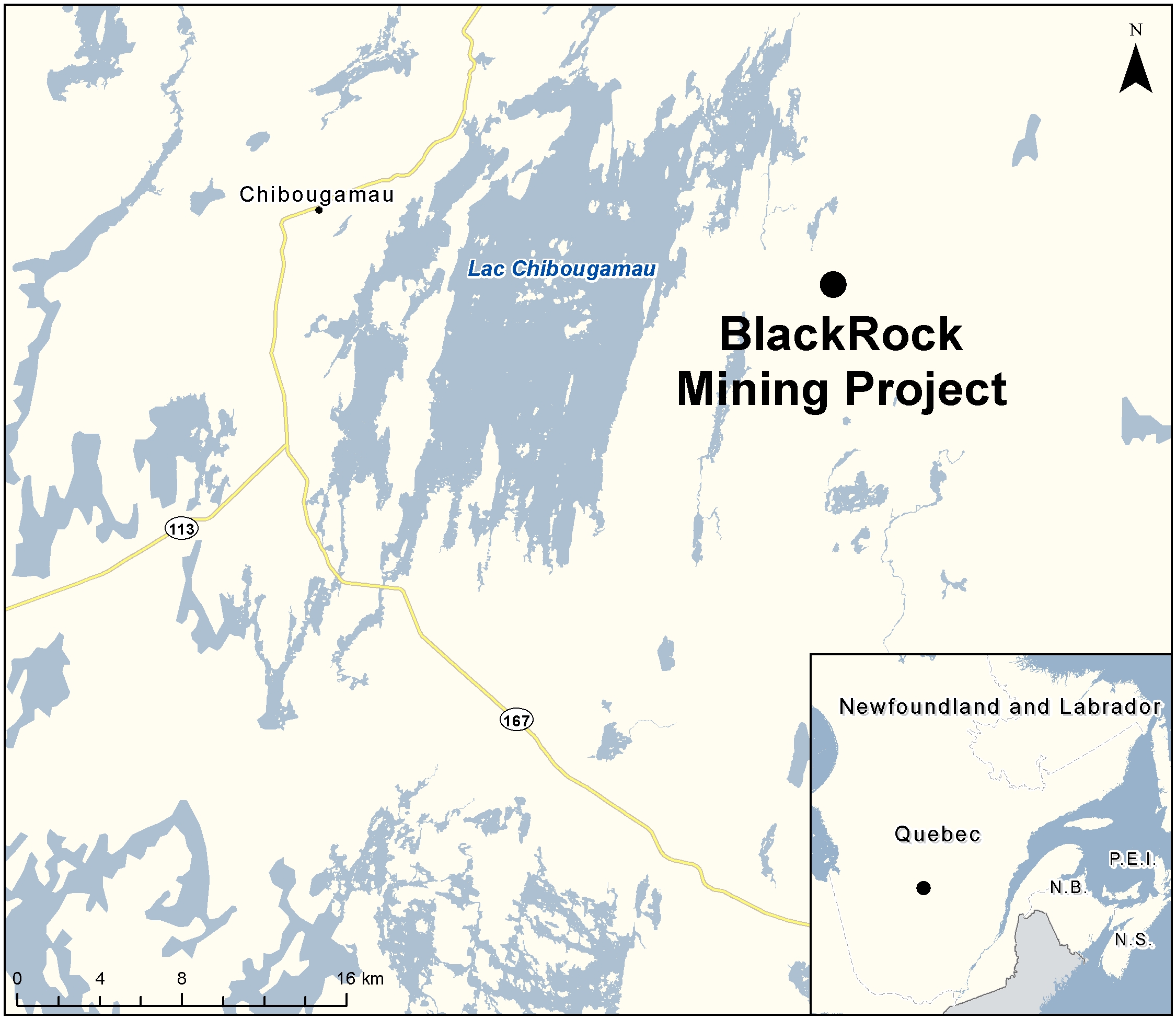Map depicting the location of the project, as described in the current document.
