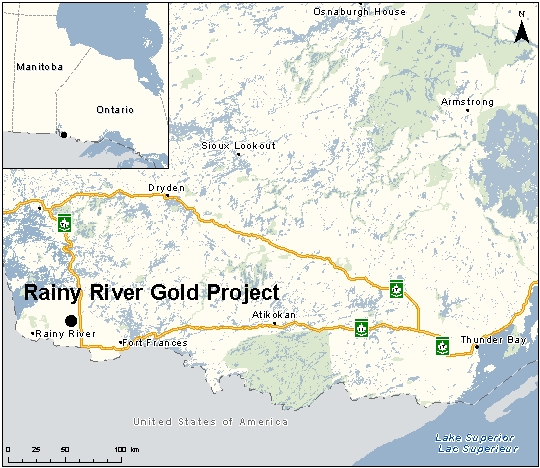Map depicting the location of the project, as described in the current document.