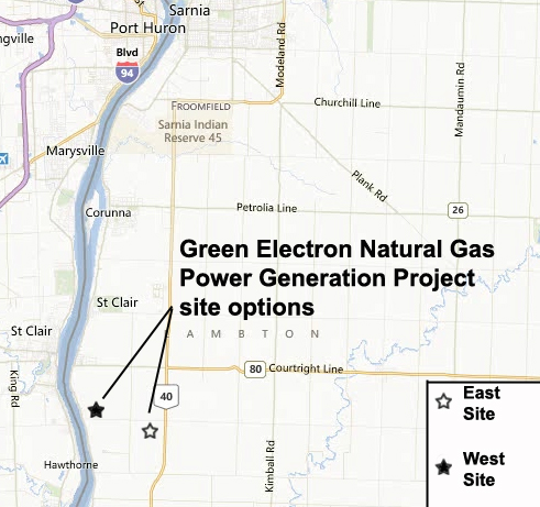 Map depicting the location of the project, as described in the current document.