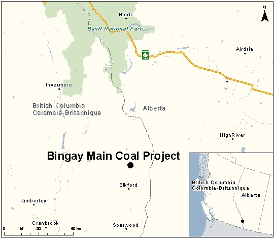 Map depicting the location of the project, as described in the current document.