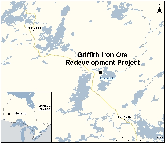 Map depicting the location of the project, as described in the current document.