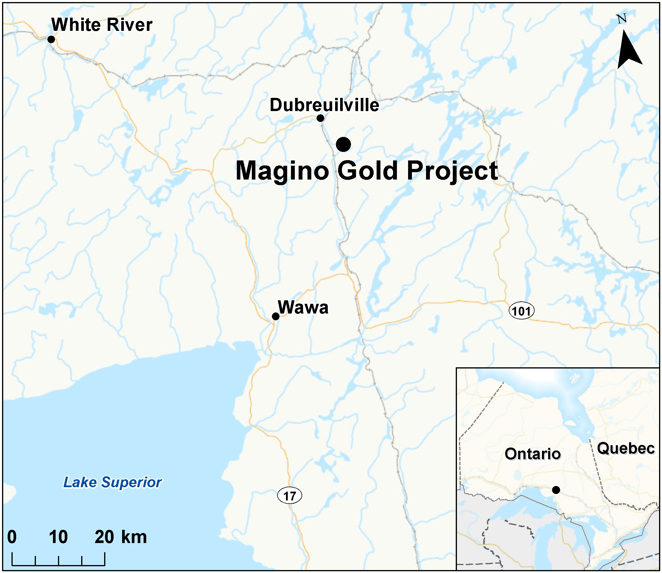 Map depicting the location of the project, as described in the current document.