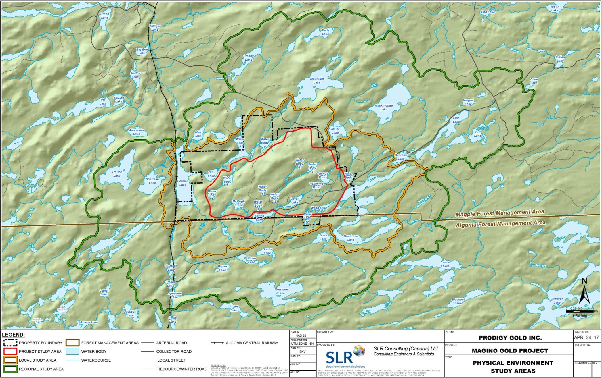 Figure 1 - Project, Local and Regional Study Areas - Biophysical disciplines