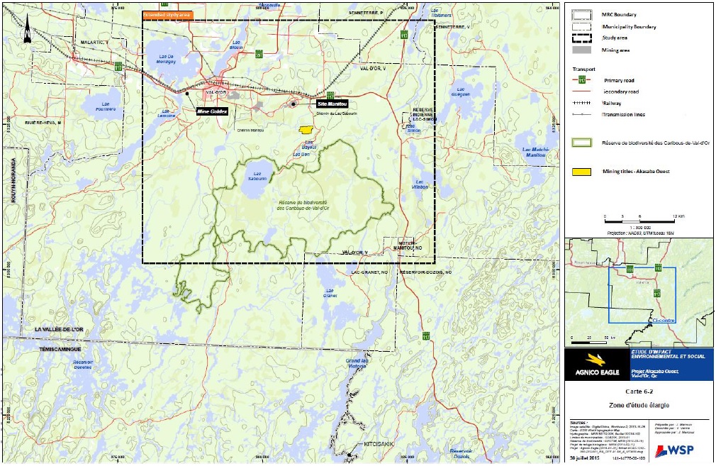 Figure 9: General Location of the Akasaba Project