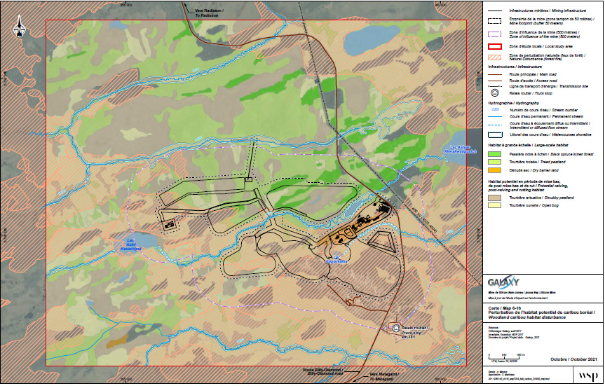 Figure 12: Disturbance of Potential Woodland Caribou Habitat